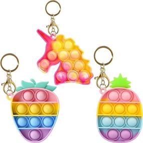 img 4 attached to 🔑 Toddlers' Flip Keychain with Educational Popping Features