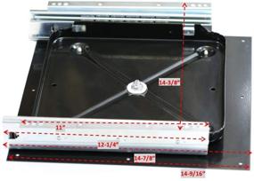 img 1 attached to 💪 Heavy Duty TV Mount - Full Extension Pullout for Old CRT Style TVs - Supports up to 300 lbs.