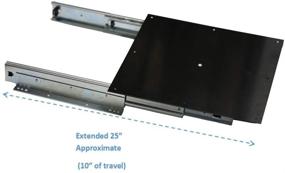 img 2 attached to 💪 Heavy Duty TV Mount - Full Extension Pullout for Old CRT Style TVs - Supports up to 300 lbs.