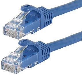 img 3 attached to 🔌 Монопрайс Flexboot Кат6 Эзернет-кабель - RJ45, Страндированный, 550МГц, UTP, Чистая медная жила, 24AWG, 0.5фт, Синий - Высокопроизводительный сетевой интернет-кабель