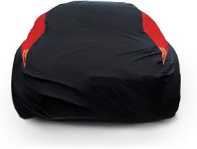 img 4 attached to 🚗 MORNYRAY Full Car Cover: Waterproof, Windproof, Snowproof, UV Protection – Universal Fit for Sedans (194-206 inch Length)