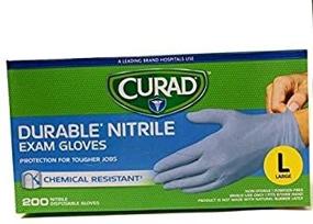img 3 attached to 🧤 Curad Powder-Free Nitrile Disposable Exam Gloves: Premium Quality for Hassle-Free Protection