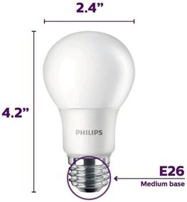 img 1 attached to Philips 462168 💡 Non-Dimmable Frosted LED Bulb