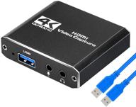 🎥 fking 4k audio video capture card: full hd 1080p hdmi usb 3.0 video grabber for game recording & live streaming broadcasts logo