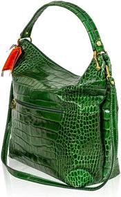 img 2 attached to Marino Orlandi Designer Alligator Crossbody