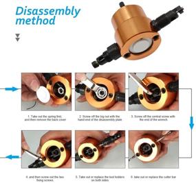 img 3 attached to 🛠️ Degree Rotating Nibbler Attachment Double: Enhance Precision and Versatility in Metal Cutting