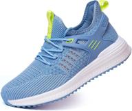 👟 sdolphin women's light blue tennis training shoes - non slip, lightweight, breathable gym sneakers for running, walking, and workouts - size 9 logo