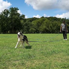 img 1 attached to YIHATA Long Dog Training Leash - 6/15/20/30/50/100FT Obedience Recall Agility Lead for Effective Training, Playtime, Camping, or Backyard
