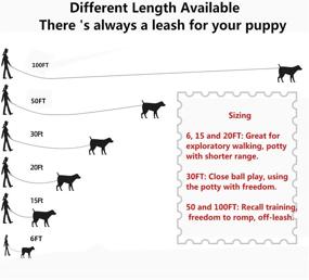 img 2 attached to YIHATA Long Dog Training Leash - 6/15/20/30/50/100FT Obedience Recall Agility Lead for Effective Training, Playtime, Camping, or Backyard
