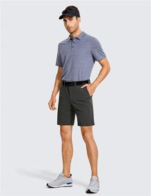 img 1 attached to CRZ YOGA Mens Stretch Shorts