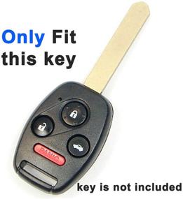 img 3 attached to 🔑 Genuine Leather Key Fob Cover Bag Protector Remote Jacket Holder for Honda CRV Accord Civic Polit Head Key