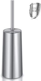 img 4 attached to 🚽 Ergonomic and Elegant 304 Stainless Steel Toilet Brush with Durable Holder