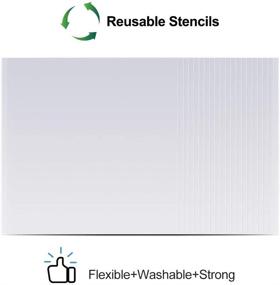 img 3 attached to 🖼️ 20 Pieces of 4 mil 12x12 inch Transparent Mylar Stencil Template Sheets for Stencils
