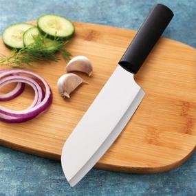 img 1 attached to 🔪 Rada Cutlery Cook's Knife - USA Made, Stainless Steel Blade, Black Steel Resin Handle, 10-7/8 Inches