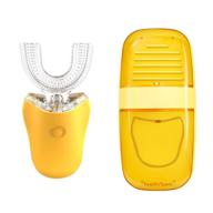 🦷 детская электрическая зубная щетка zoommate с интеллектуальным таймером, каркасной формы головкой, 3 режимами и беспроводным аккумулятором для зарядки (2-6 лет) логотип