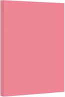 📄 67lb cover medium weight cherry pastel color card stock paper - ideal for arts &amp; crafts, coloring, announcements, stationery printing - suitable for school, office, and home use - 8.5 x 11 size - pack of 50 sheets logo