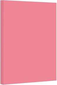 img 4 attached to 📄 67lb Cover Medium Weight Cherry Pastel Color Card Stock Paper - Ideal for Arts &amp; Crafts, Coloring, Announcements, Stationery Printing - Suitable for School, Office, and Home Use - 8.5 x 11 Size - Pack of 50 Sheets