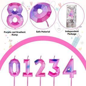 img 2 attached to 🎂 Birthday Candle Decorations for Anniversary Celebrations & Parties, plus Children's Party Supplies