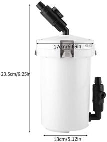 img 2 attached to 🐠 Aquarium Fish Tank HW-603: External Canister Filter with Pump for Superior Filtering and Silent Operation