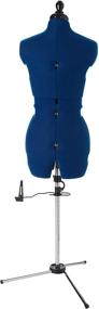 img 2 attached to 👗 Dritz 20405 My Double Deluxe Dressform: Tri-Pod Stand, Up to 70” Shoulder Height, Small Size, Blue Sapphire Finish