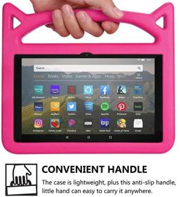 img 1 attached to 🔥 2020 Release: All-New Amazon Fire HD 8 & Fire HD 8 Plus Tablet with Kid-Proof Cover and Stand (Rose)