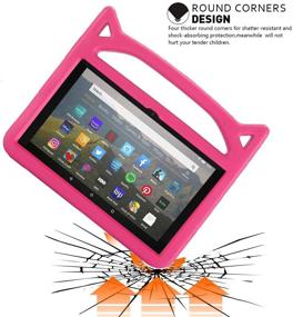 img 2 attached to 🔥 2020 Release: All-New Amazon Fire HD 8 & Fire HD 8 Plus Tablet with Kid-Proof Cover and Stand (Rose)