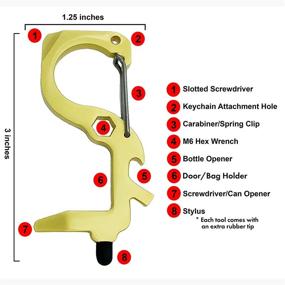 img 3 attached to Бесконтактный брелок со стилусом Everyday Carabiner