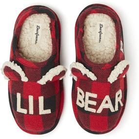 img 3 attached to Тапочки Dearfoams Unisex-Child Lil Bear - уютные детские тапочки для комфорта и стиля