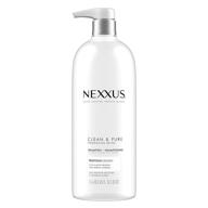 🌿 nexxus clean and pure clarifying shampoo - nourished hair with proteinfusion | silicone, dye, and paraben-free | 33.8 oz logo