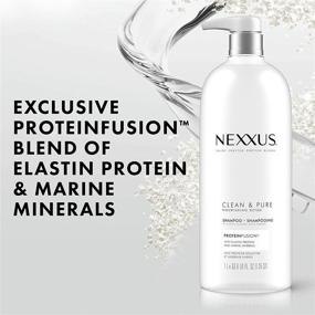 img 1 attached to 🌿 Nexxus Clean and Pure Clarifying Shampoo - Nourished Hair with ProteinFusion | Silicone, Dye, and Paraben-Free | 33.8 oz