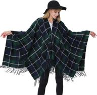 puli womens tartan blanket tassels logo