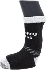 img 1 attached to 🐾 Woodrow Wear Power Paws, Traction Socks for Dogs, Black & Gray, Greyhound XS, fits up to 15 lbs." - Enhance your Dog's Traction with Woodrow Wear Power Paws - Black & Gray, Greyhound XS, Suitable for up to 15 lbs.