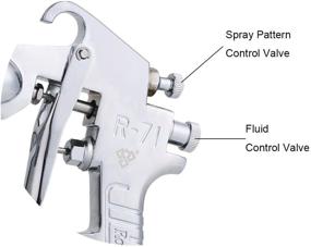 img 1 attached to 🖌️ Ouya R71P Pressure Feed Spray Gun - 1.3mm Finish Nozzle Size Paint Sprayer