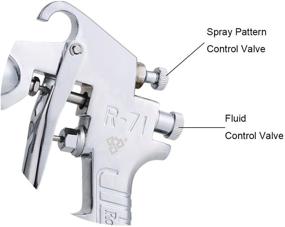 img 1 attached to 🖌️ Ouya R71P Пневматический распылитель с подачей краски - размер форсунки финиша 1.3 мм
