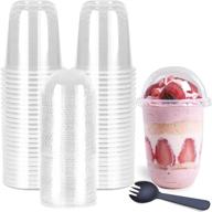 disposable individually eco friendly desserts milkshake logo