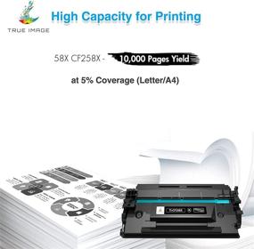 img 2 attached to 🖨️ High-Quality Replacement Toner Cartridge for HP 58X CF258X 58A CF258A - Compatible with M428fdw/M428fdn/M428dw/MFP M304/M404/M428 Printer (Black 2-Pack)