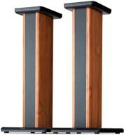 🔊 edifier ss02 25.6 inch wood grain speaker stands - pair, for s1000db / s2000pro/ s1000mkii, hollowed stands with optional sand filling tuning logo