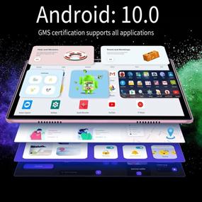 img 1 attached to Advanced 5G Wi-Fi Tablet - 10 Inch Android 10.0 with Dual 4G 📱 LTE, High RAM & Storage, Dual Cameras, HD Display - Google Certified Tablet PC