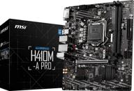 🖥️ материнская плата msi h410m-a pro proseries - matx, 10-е поколение процессоров intel core, разъем lga 1200, ddr4, слот m.2, usb 3.2 gen 1, 2.5g lan, dvi/hdmi логотип