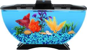 img 3 attached to 🐠 BettaTank 1-Gallon Decorative Fish Tank with LED Lighting