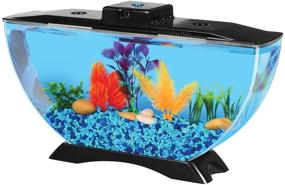 img 4 attached to 🐠 BettaTank 1-Gallon Decorative Fish Tank with LED Lighting