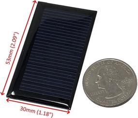 img 3 attached to 🌞 AMX3d AMX Solar 5V 30mA 53X30mm Мини-солнечные элементы для солнечных панелей - DIY проекты - Игрушки - Классы - Лаборатории - Зарядка солнечными батареями 3,6В.