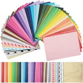 img 4 attached to Gift Wrapping Tissue Paper: 20x14 Art Tissue Paper, 252 Sheets of Colored Tissue Paper, Bulk Pack of 42 Multicolor Tissue Paper, Rainbow Colors Ideal for Gift Bags, Crafting, Art Projects