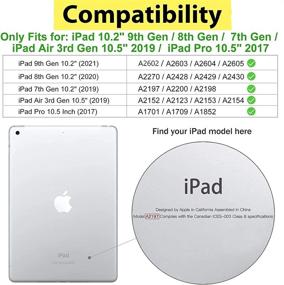 img 3 attached to 🔌 iPad 9th Gen Keyboard Case with Pencil Holder | 10.2 8th Gen iPad Case with Keyboard | iPad 10.2 7th Gen Keyboard Case | Air 3rd Gen 10.5 Keyboard Case | Pro 10.5 Case with Bluetooth Keyboard | iPad 2021 9th, 8th, and 7th Gen Keyboard Case (Black)