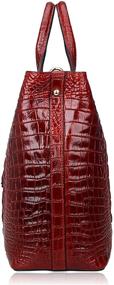 img 1 attached to 👜 PIJUSHI Crocodile Designer Satchel Handbags: Luxury Women's Handbags & Wallets