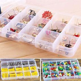 img 2 attached to Plastic Organizer 10 Grids Dividers Containers