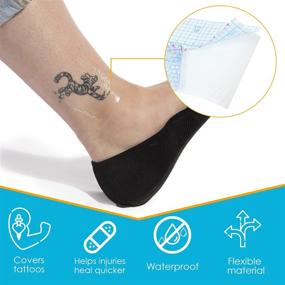 img 2 attached to 🩹 Tattoo Healing Wrap by Houseables - Waterproof Bandages for Aftercare, Recovery & Wound Dressing Care - Transparent Plastic Roll