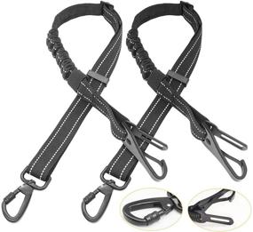 img 4 attached to 🐶 BWOGUE 2 Pack 3-in-1 Dog Seat Belt Car Harness - Adjustable, Elastic, Durable Nylon - Pet Cat Dog Safety Belts for Daily Use and Travel - Vehicle Seatbelt Harness