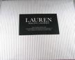 lauren queen striped sheet cotton logo