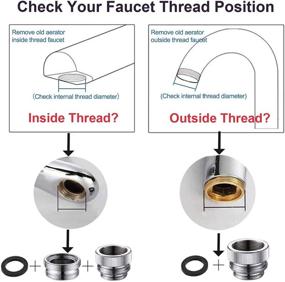 img 1 attached to Adapter Aerator Connecting Standard Diverter Kitchen & Bath Fixtures and Kitchen Fixtures